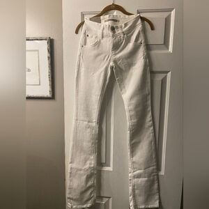 Hudson Jeans Women's White Straight Leg Jeans